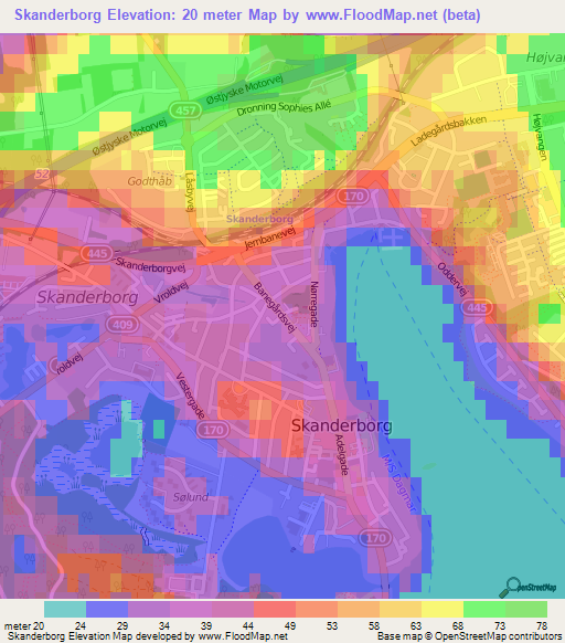 Elevation of Elevation Map, Topography, Contour