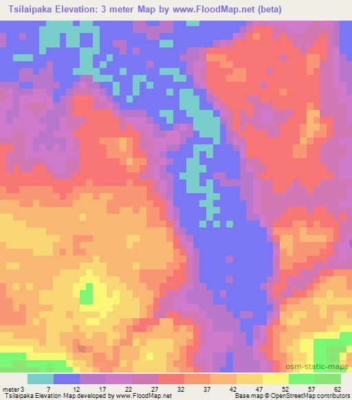 Tsilaipaka,Madagascar Elevation Map