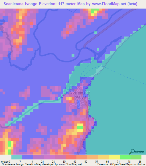 Elevation of Soanierana Ivongo,Madagascar Elevation Map, Topography ...