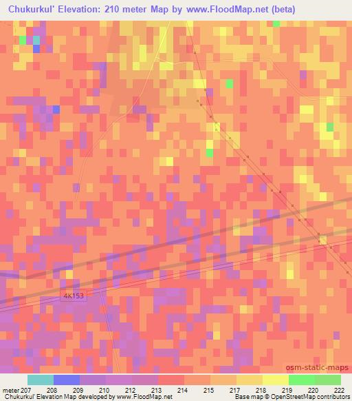 Chukurkul',Uzbekistan Elevation Map