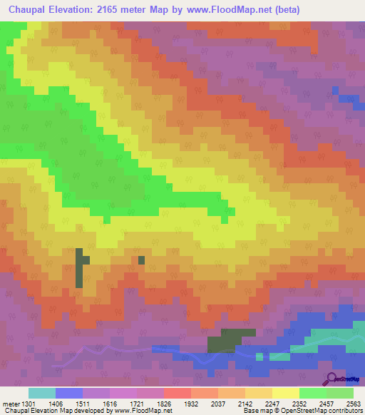 Elevation of Chaupal,India Elevation Map, Topography, Contour