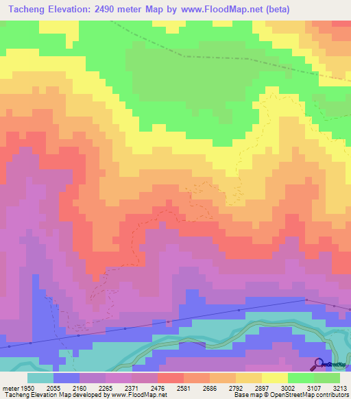 Tacheng,China Elevation Map