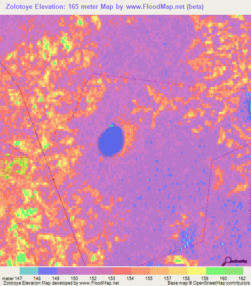 Zolotoye,Russia Elevation Map