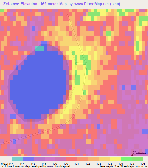 Zolotoye,Russia Elevation Map