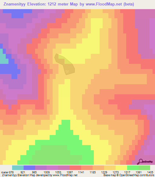 Znamenityy,Russia Elevation Map