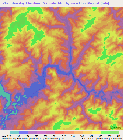 Zhenikhovskiy,Russia Elevation Map