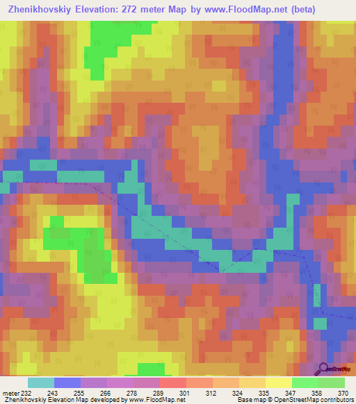 Zhenikhovskiy,Russia Elevation Map