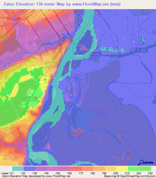 Zaton,Russia Elevation Map