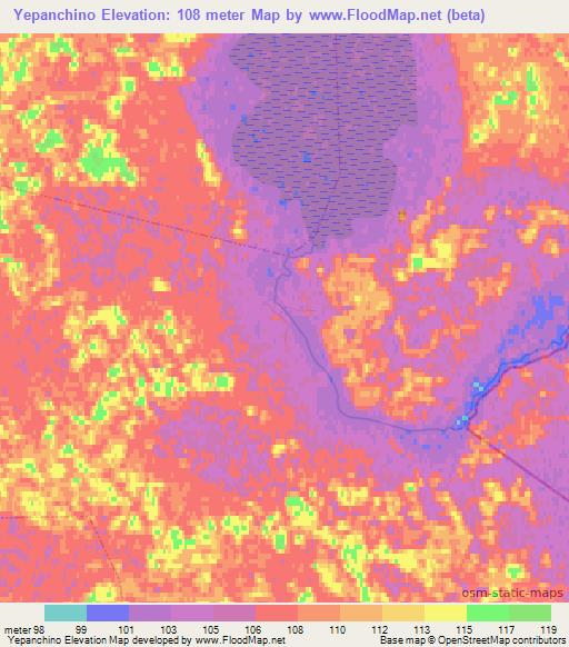 Yepanchino,Russia Elevation Map