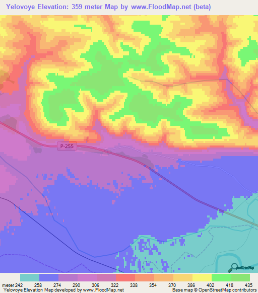 Yelovoye,Russia Elevation Map