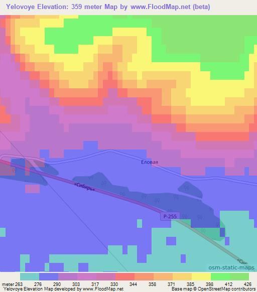 Yelovoye,Russia Elevation Map