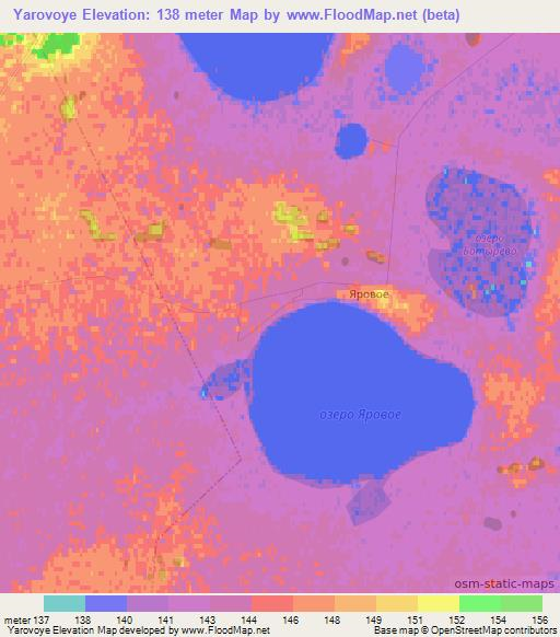 Yarovoye,Russia Elevation Map