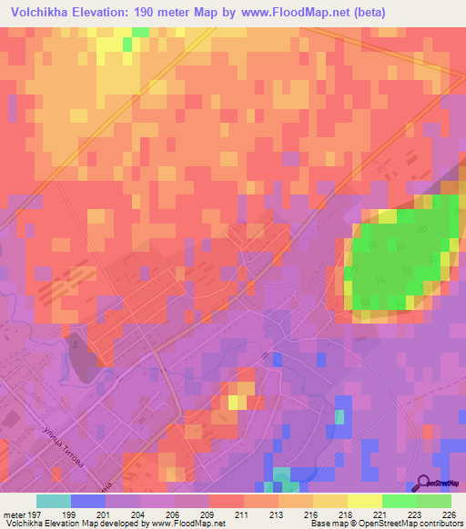 Volchikha,Russia Elevation Map