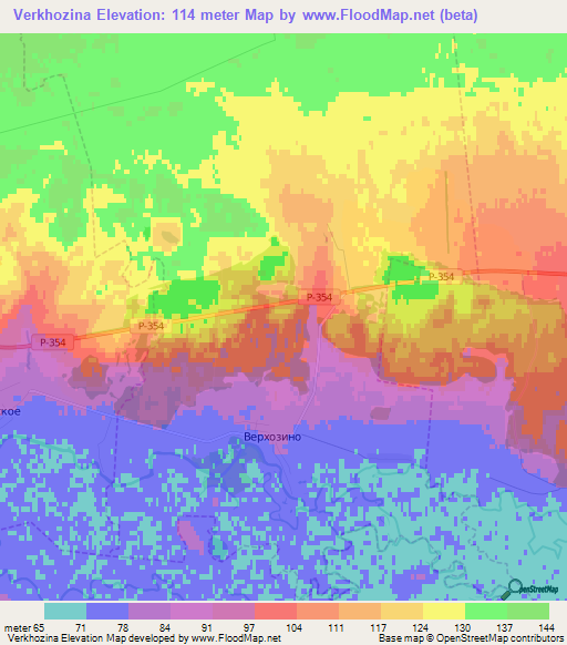 Verkhozina,Russia Elevation Map