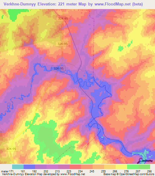 Verkhne-Dumnyy,Russia Elevation Map