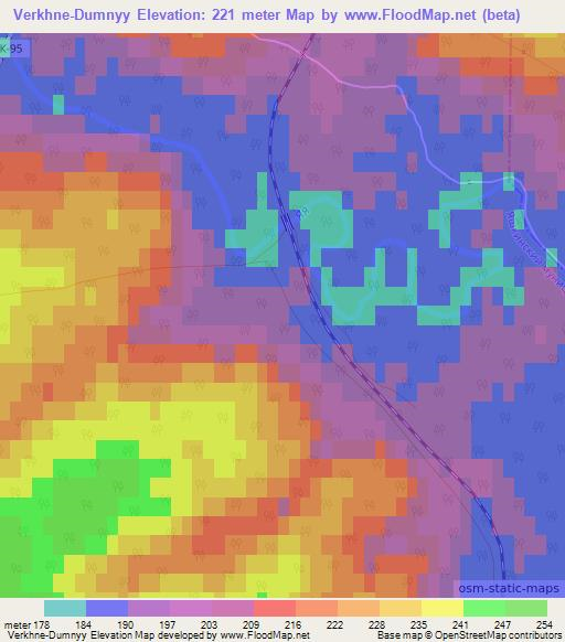 Verkhne-Dumnyy,Russia Elevation Map