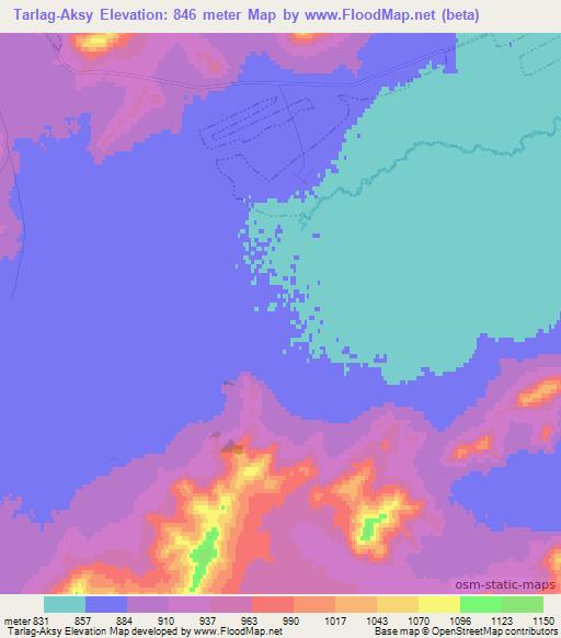 Tarlag-Aksy,Russia Elevation Map