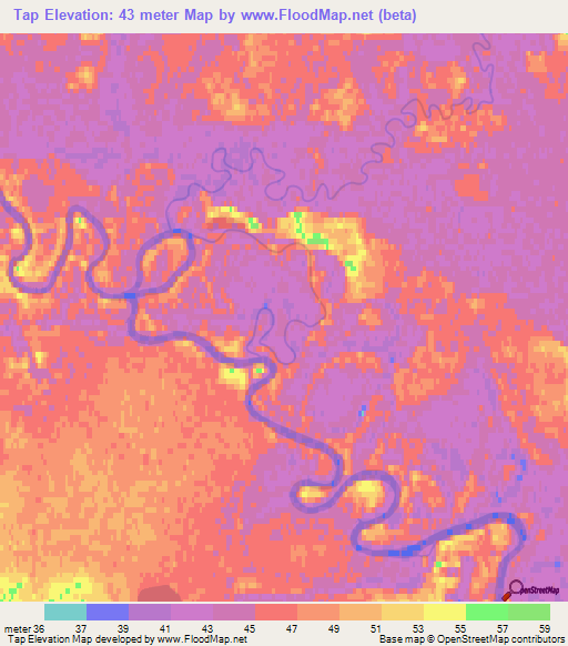 Tap,Russia Elevation Map