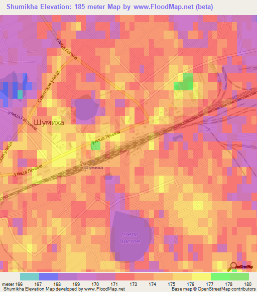 Shumikha,Russia Elevation Map