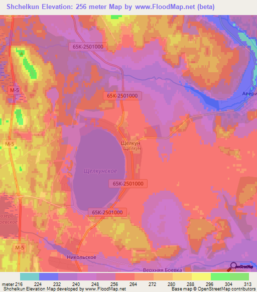 Shchelkun,Russia Elevation Map