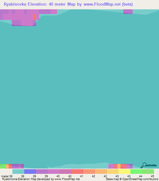 Ryabinovka,Russia Elevation Map