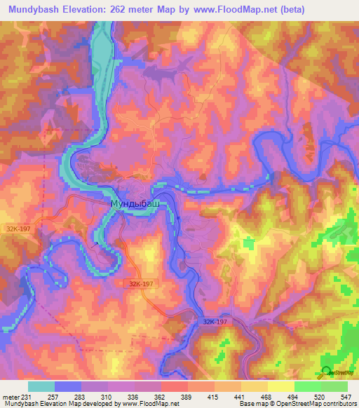 Mundybash,Russia Elevation Map