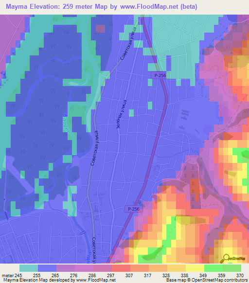 Mayma,Russia Elevation Map