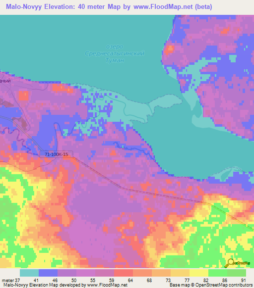 Malo-Novyy,Russia Elevation Map