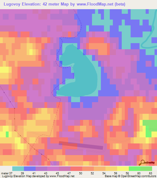 Lugovoy,Russia Elevation Map