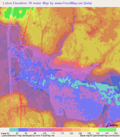 Lobva,Russia Elevation Map