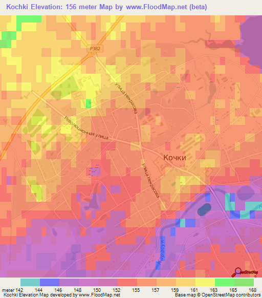 Kochki,Russia Elevation Map