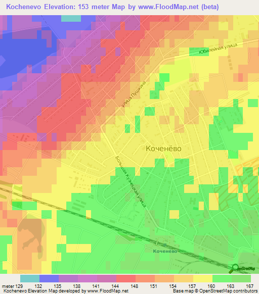 Kochenevo,Russia Elevation Map