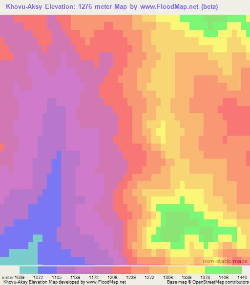 Khovu-Aksy,Russia Elevation Map