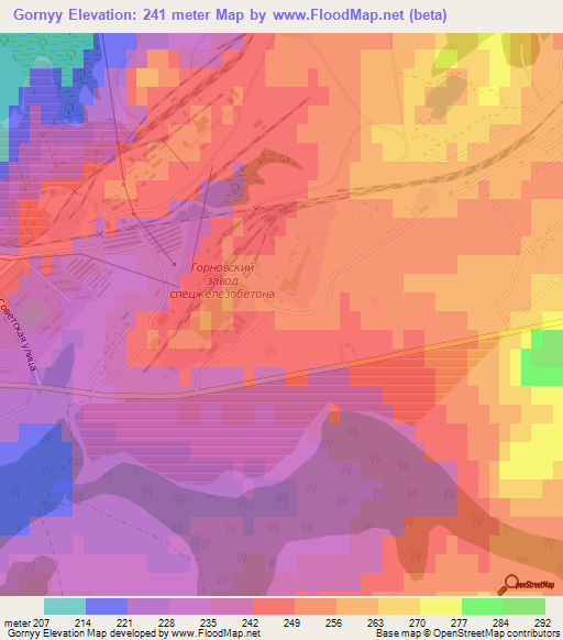 Gornyy,Russia Elevation Map