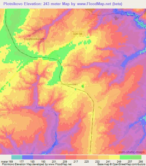 Plotnikovo,Russia Elevation Map