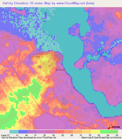 Dal'niy,Russia Elevation Map