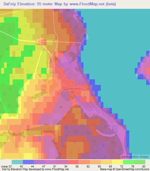 Dal'niy,Russia Elevation Map