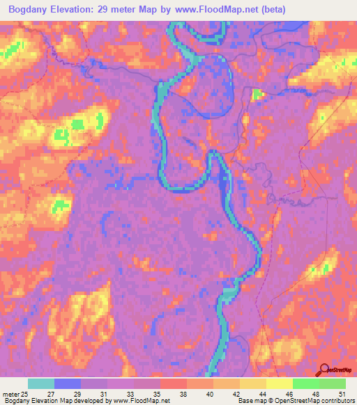 Bogdany,Russia Elevation Map