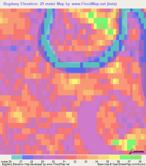 Bogdany,Russia Elevation Map