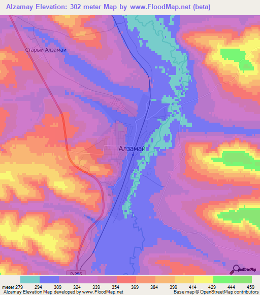 Alzamay,Russia Elevation Map