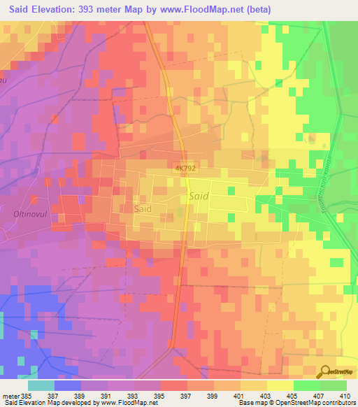 Said,Uzbekistan Elevation Map