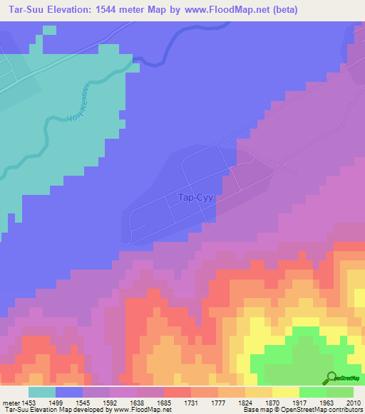 Tar-Suu,Kyrgyzstan Elevation Map