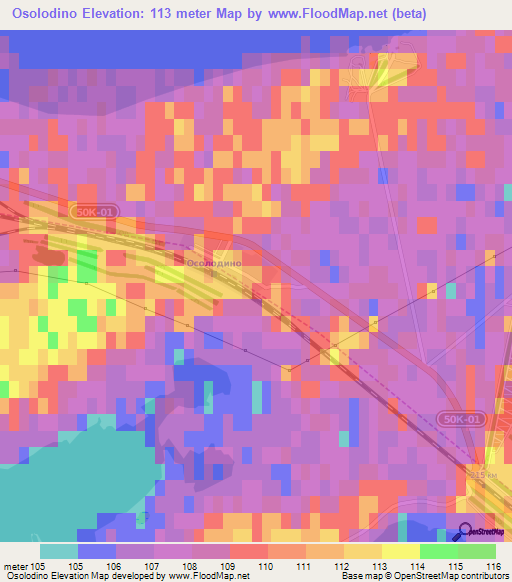 Osolodino,Russia Elevation Map