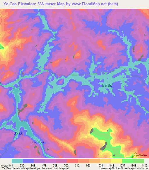 Ye Cao,Vietnam Elevation Map