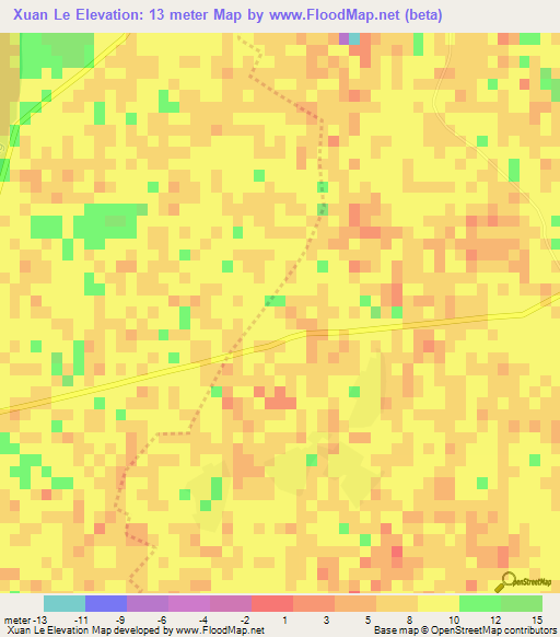 Xuan Le,Vietnam Elevation Map