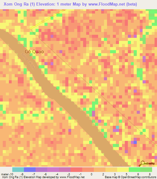 Xom Ong Ra (1),Vietnam Elevation Map