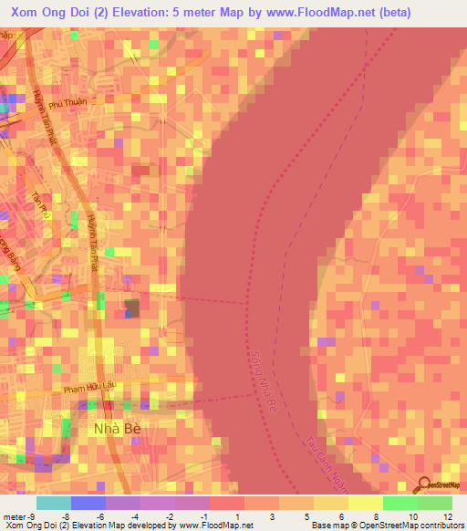 Xom Ong Doi (2),Vietnam Elevation Map