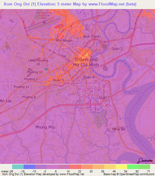 Xom Ong Doi (1),Vietnam Elevation Map