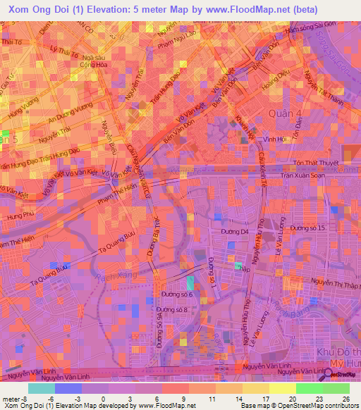 Xom Ong Doi (1),Vietnam Elevation Map