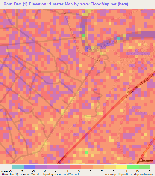 Xom Dao (1),Vietnam Elevation Map